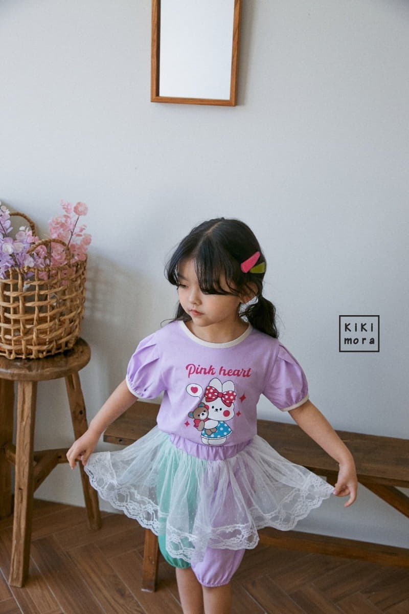 Kikimora - Korean Children Fashion - #magicofchildhood - Pink Rabbit Tee - 3