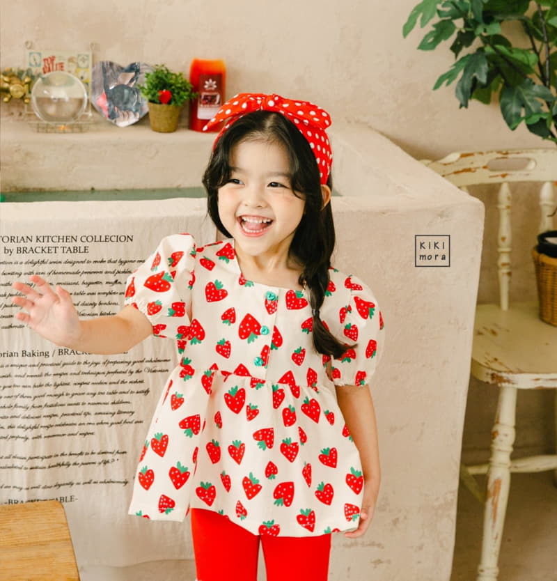Kikimora - Korean Children Fashion - #magicofchildhood - Strawberry Blouse - 10