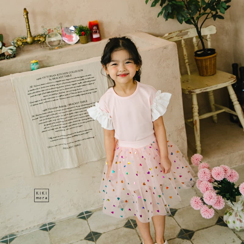 Kikimora - Korean Children Fashion - #magicofchildhood - Frill Rib Tee - 5