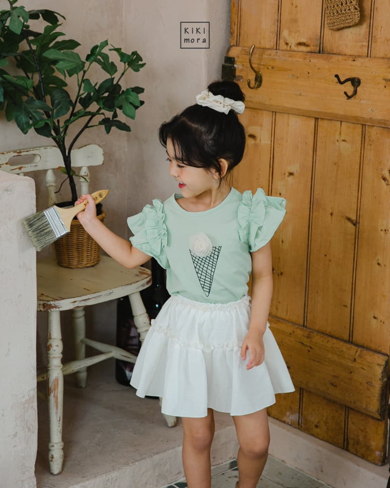 Kikimora - Korean Children Fashion - #magicofchildhood - Ice Cream Frill Tee - 3
