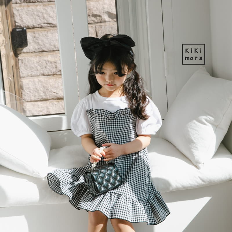 Kikimora - Korean Children Fashion - #minifashionista - Check Busiter One-piece - 7