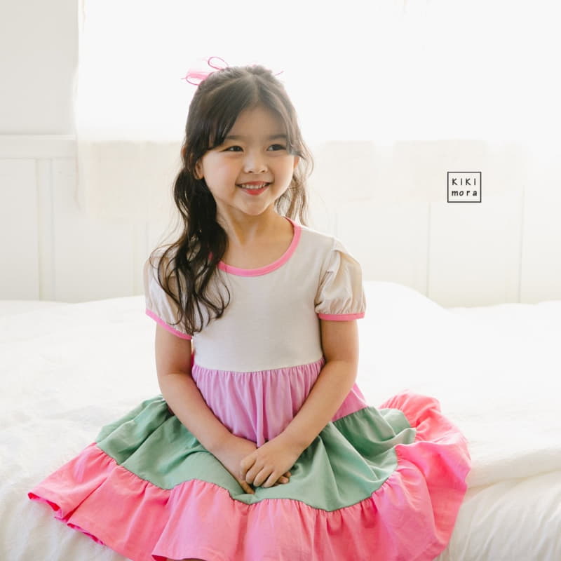 Kikimora - Korean Children Fashion - #minifashionista - Rainbow Cancan One-piece - 5