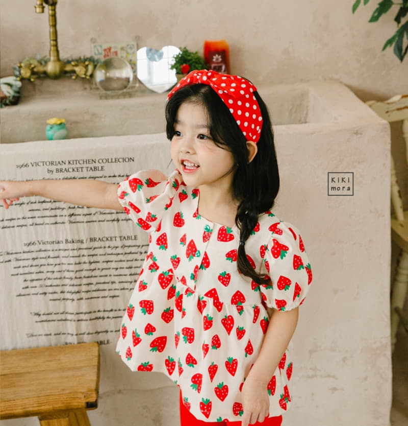 Kikimora - Korean Children Fashion - #minifashionista - Strawberry Blouse - 11