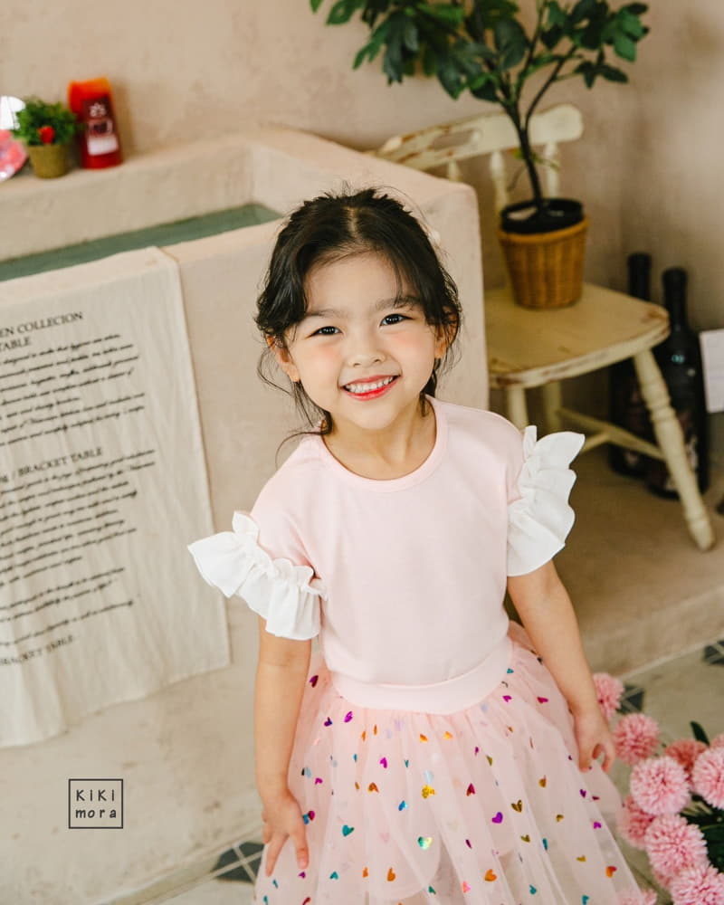 Kikimora - Korean Children Fashion - #minifashionista - Frill Rib Tee - 6