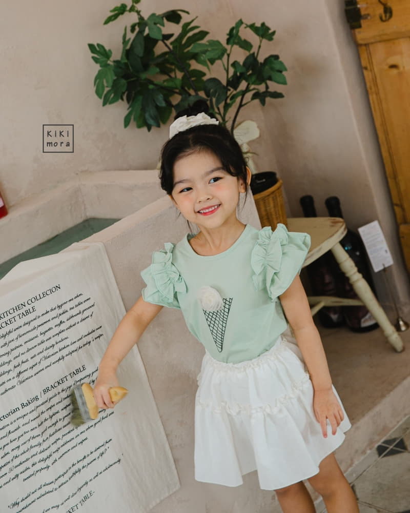 Kikimora - Korean Children Fashion - #magicofchildhood - Ice Cream Frill Tee - 4