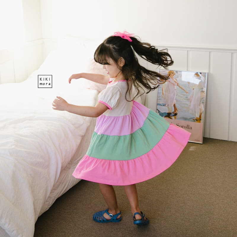 Kikimora - Korean Children Fashion - #prettylittlegirls - Rainbow Cancan One-piece - 6