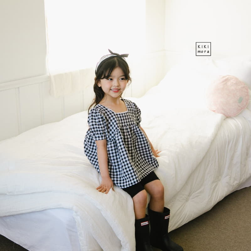 Kikimora - Korean Children Fashion - #prettylittlegirls - Abanf Check Blouse - 3