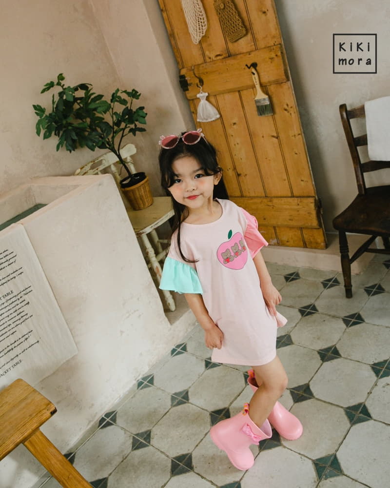 Kikimora - Korean Children Fashion - #prettylittlegirls - Apple Bear Long Tee - 6