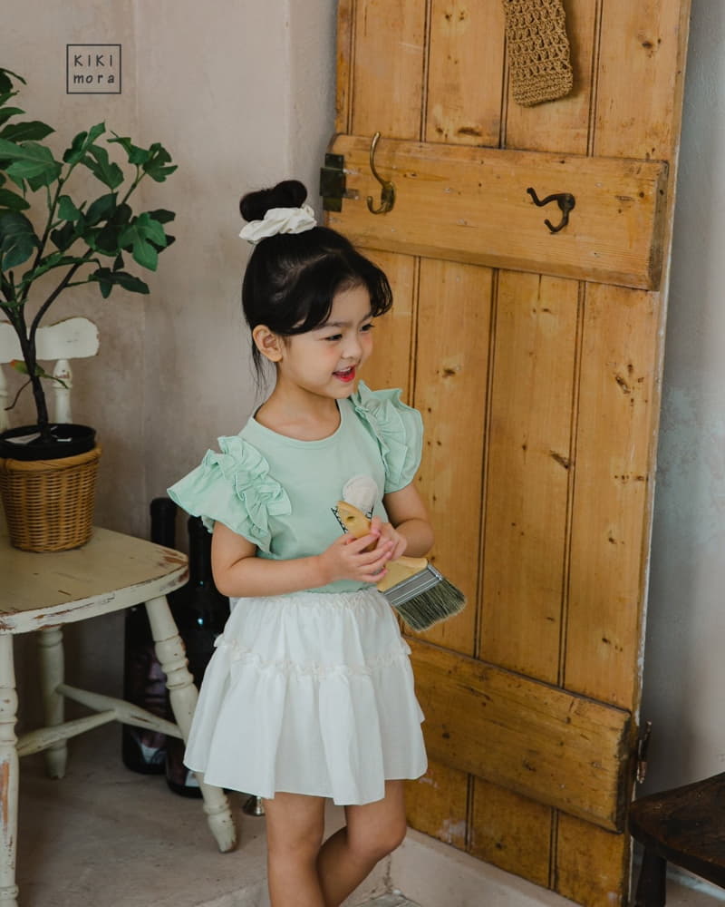 Kikimora - Korean Children Fashion - #prettylittlegirls - Ice Cream Frill Tee - 5
