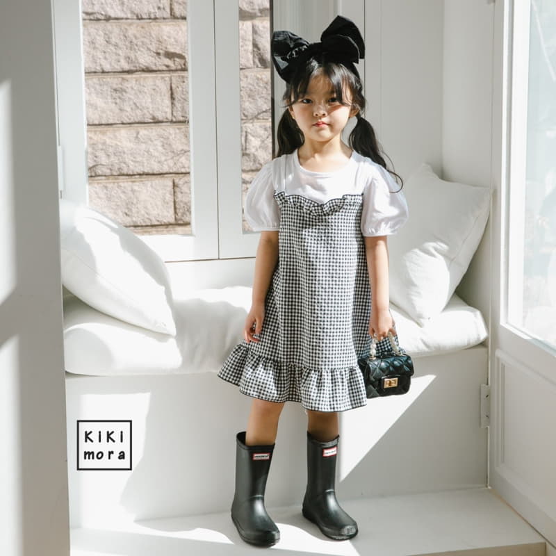 Kikimora - Korean Children Fashion - #stylishchildhood - Check Busiter One-piece - 11
