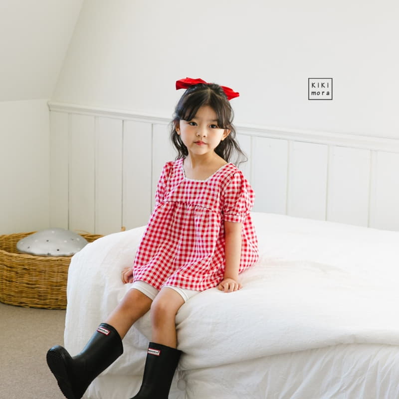 Kikimora - Korean Children Fashion - #stylishchildhood - Abanf Check Blouse - 6