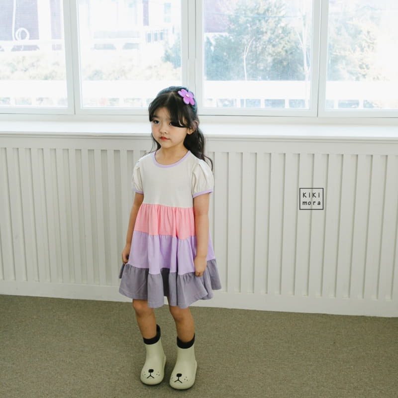 Kikimora - Korean Children Fashion - #todddlerfashion - Rainbow Cancan One-piece - 7