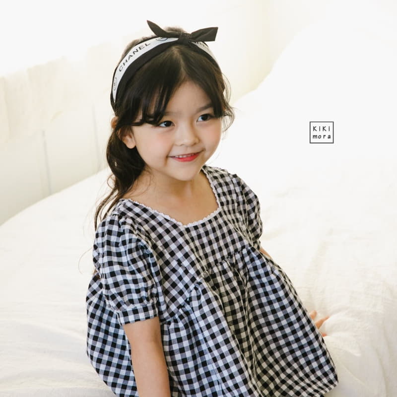 Kikimora - Korean Children Fashion - #prettylittlegirls - Abanf Check Blouse - 4