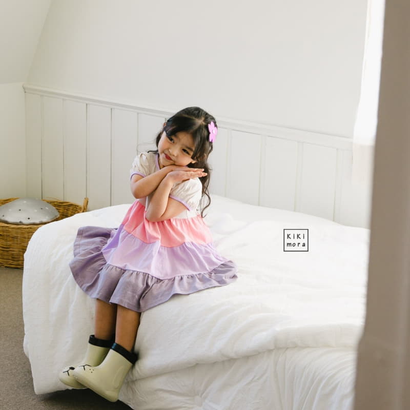 Kikimora - Korean Children Fashion - #toddlerclothing - Rainbow Cancan One-piece - 8