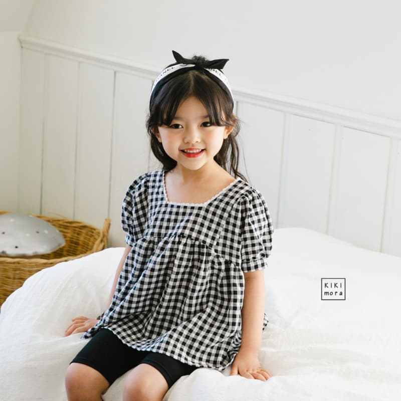 Kikimora - Korean Children Fashion - #toddlerclothing - Abanf Check Blouse - 5