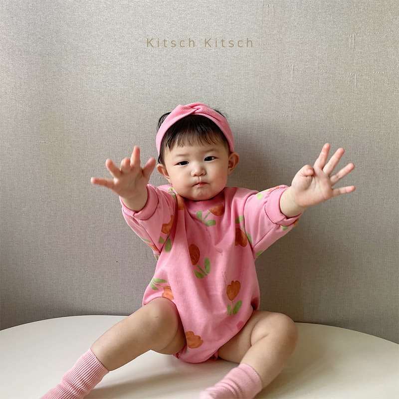 Kitsch Kitsch - Korean Baby Fashion - #babyfashion - Sweet Happy Bodysuit - 4