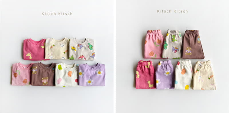 Kitsch Kitsch - Korean Children Fashion - #childofig - Sweet Happy Top Bottom Set