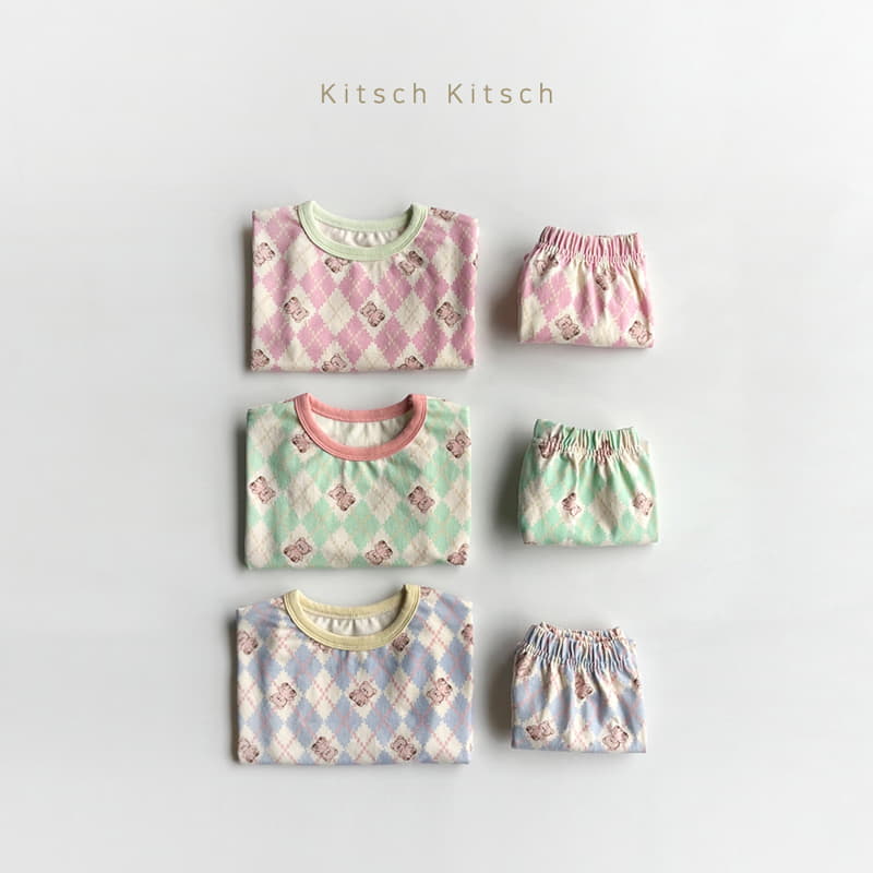 Kitsch Kitsch - Korean Children Fashion - #designkidswear - Argyle Pattern Easywear