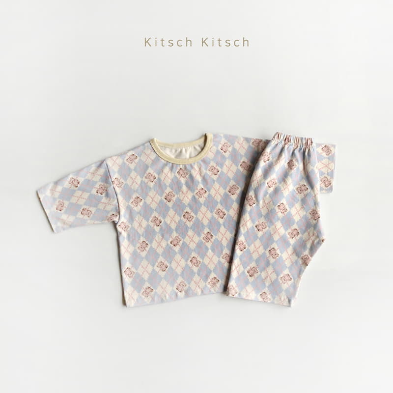 Kitsch Kitsch - Korean Children Fashion - #fashionkids - Argyle Pattern Easywear - 3