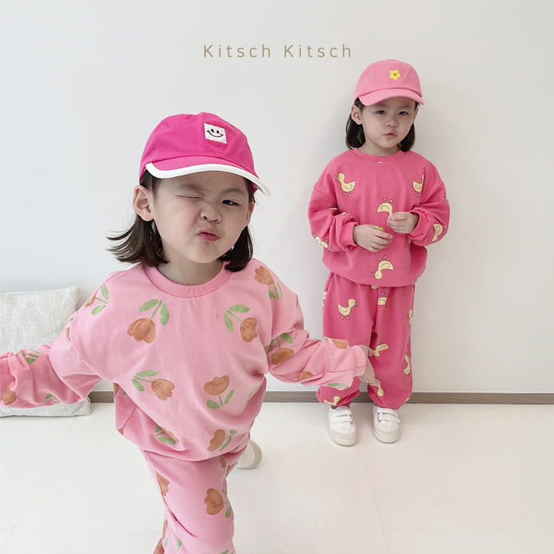 Kitsch Kitsch - Korean Children Fashion - #kidsstore - Sweet Happy Top Bottom Set - 7