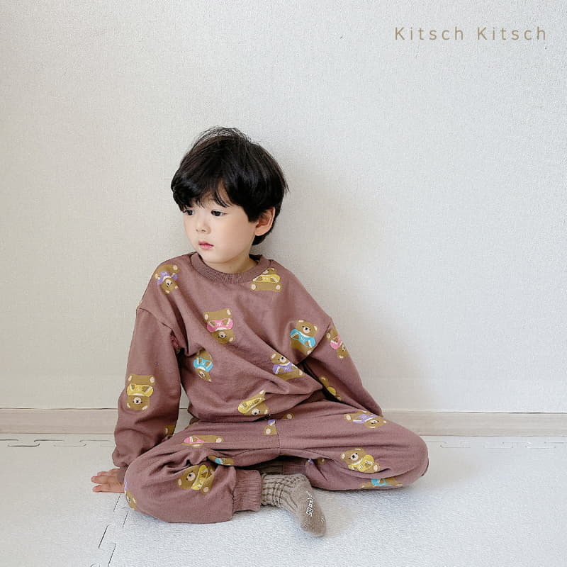 Kitsch Kitsch - Korean Children Fashion - #minifashionista - Sweet Happy Top Bottom Set - 12