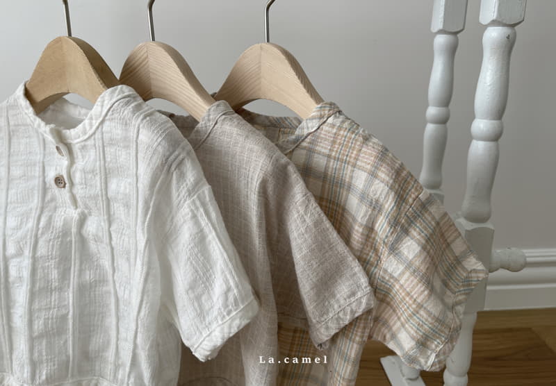 La Camel - Korean Baby Fashion - #babyoutfit - Lev Bebe Shirt - 5