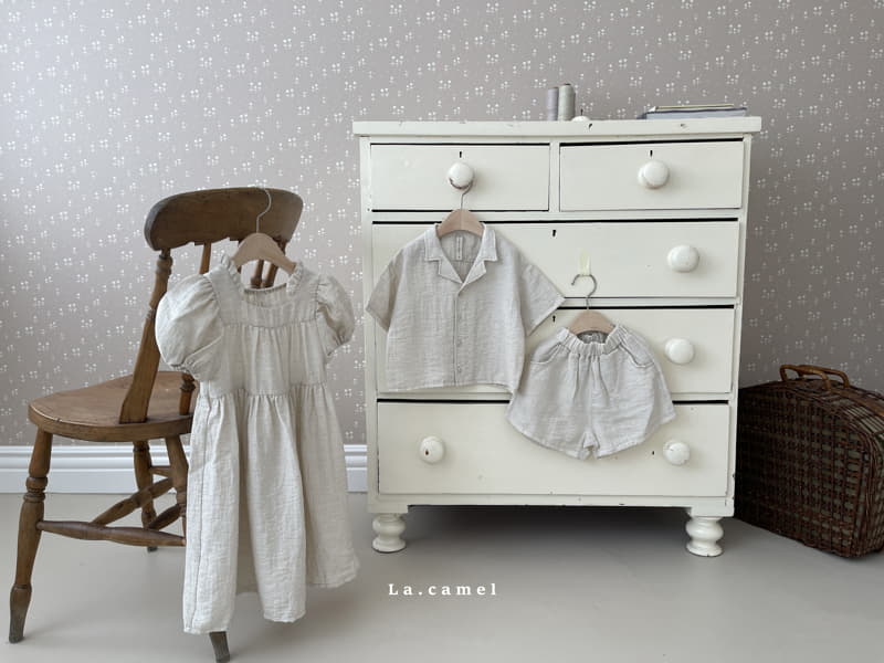 La Camel - Korean Children Fashion - #toddlerclothing - Rowell Top Bottom Set - 6
