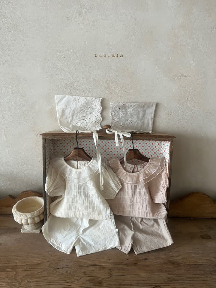 Lala - Korean Baby Fashion - #babyclothing - Anne Embroidery Bonnet - 2