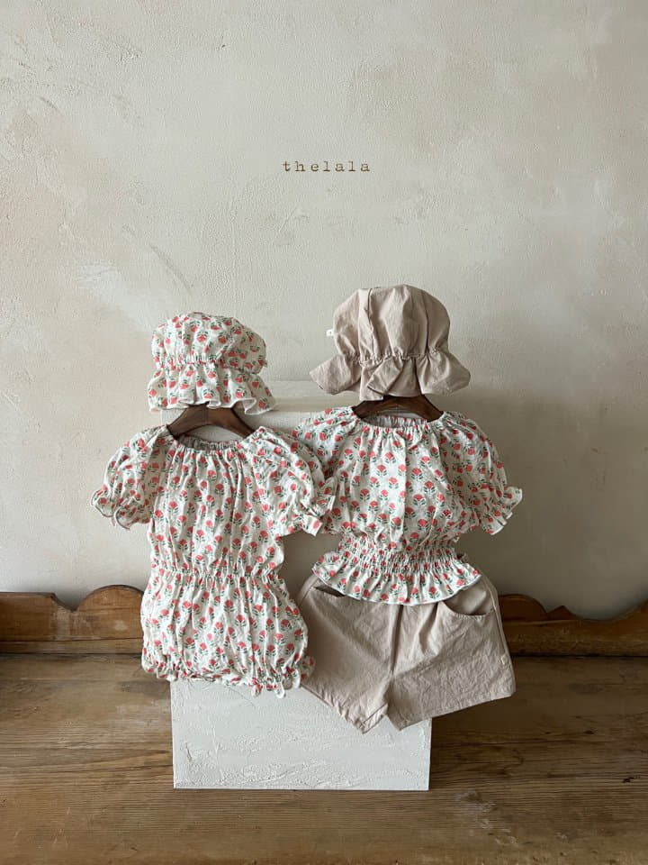 Lala - Korean Baby Fashion - #babygirlfashion - Carnation Bodysuit - 5