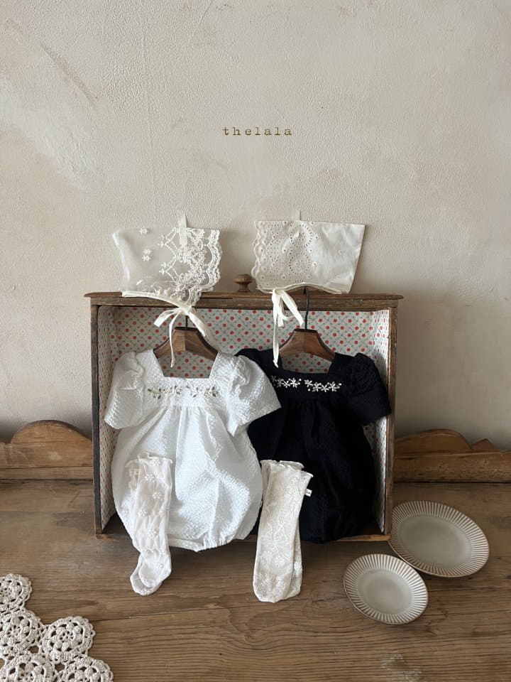 Lala - Korean Baby Fashion - #babyootd - Anne Embroidery Bonnet - 8