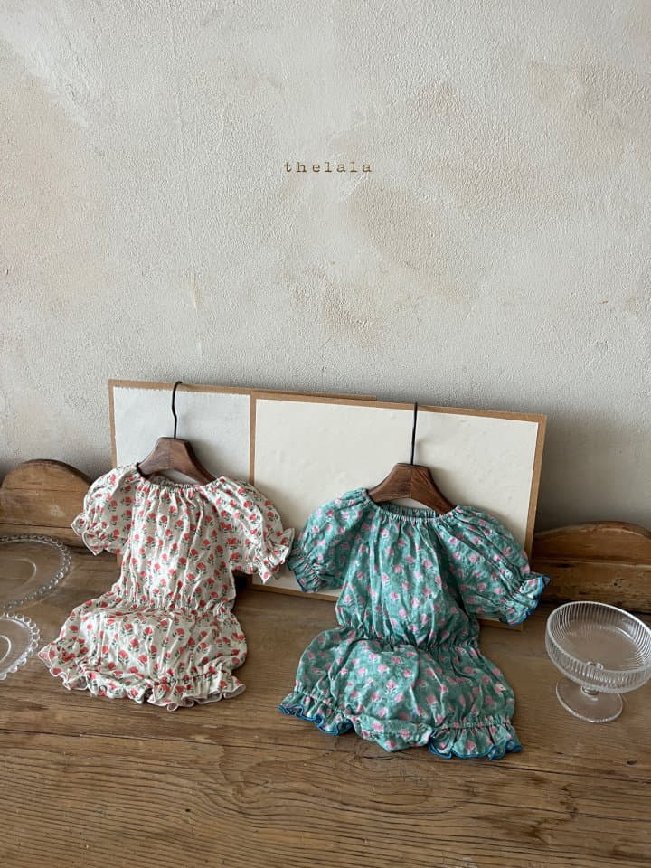 Lala - Korean Baby Fashion - #babyoutfit - Carnation Bodysuit - 10