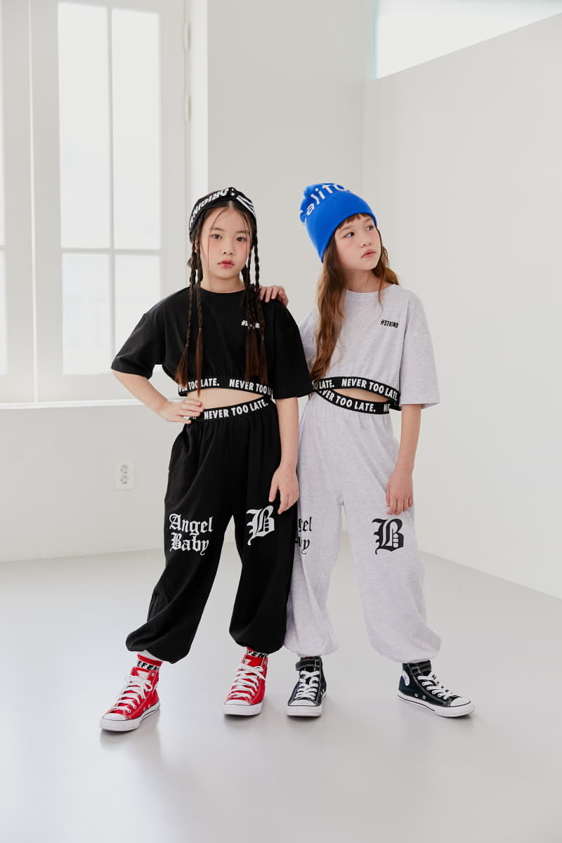Lilas - Korean Children Fashion - #childofig - Band Crop Tee - 8