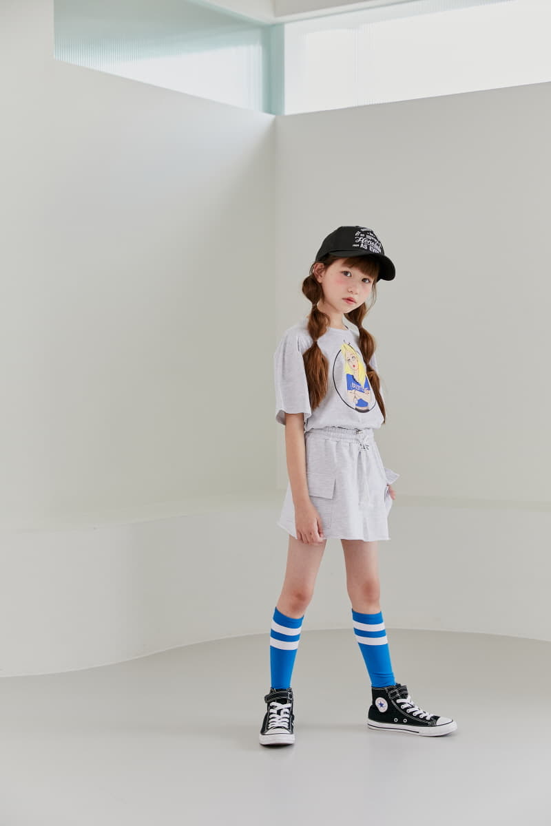 Lilas - Korean Children Fashion - #childofig - Chick Girl Crop Tee - 3