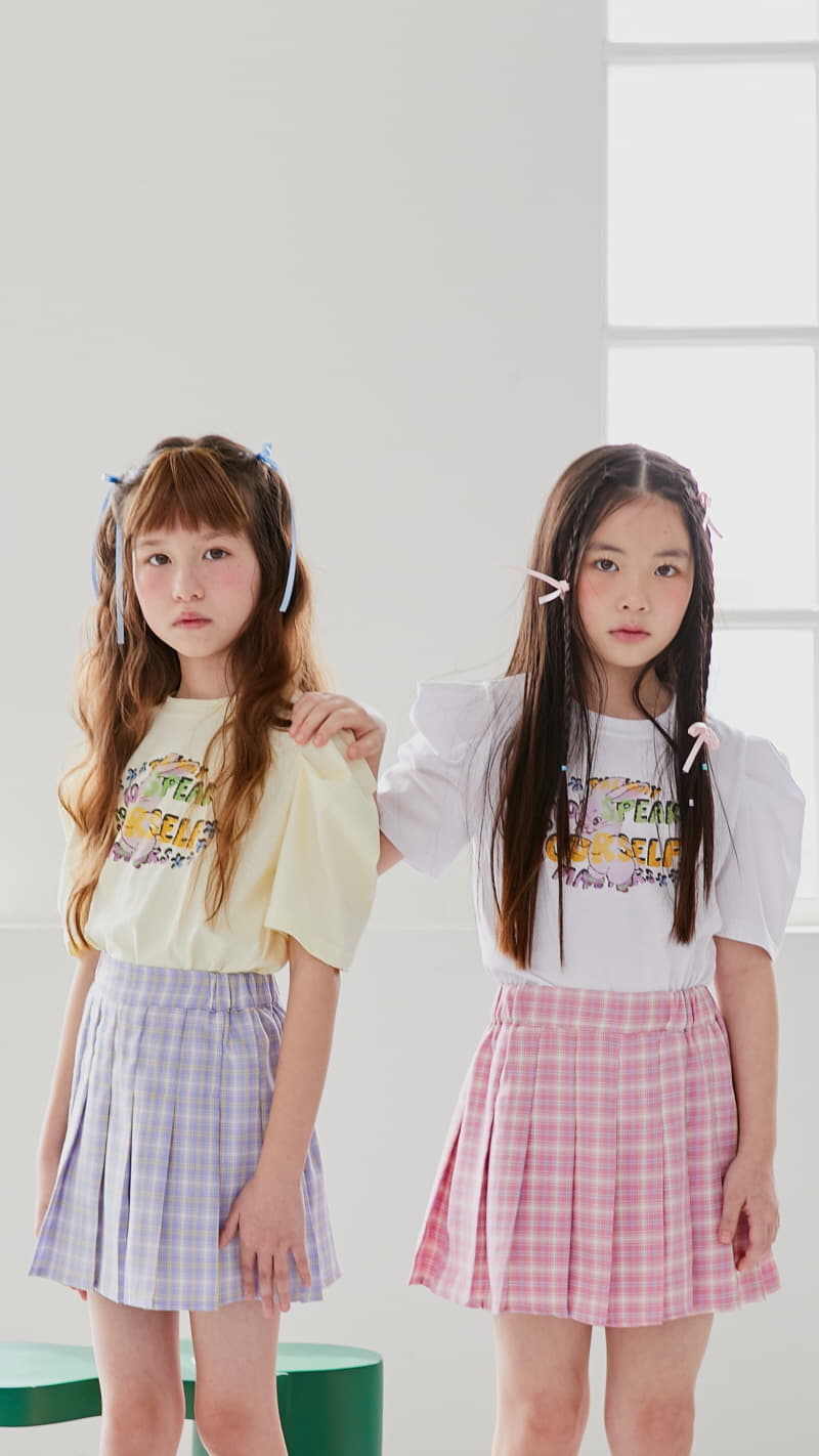 Lilas - Korean Children Fashion - #childrensboutique - OMG Check Skirt - 7