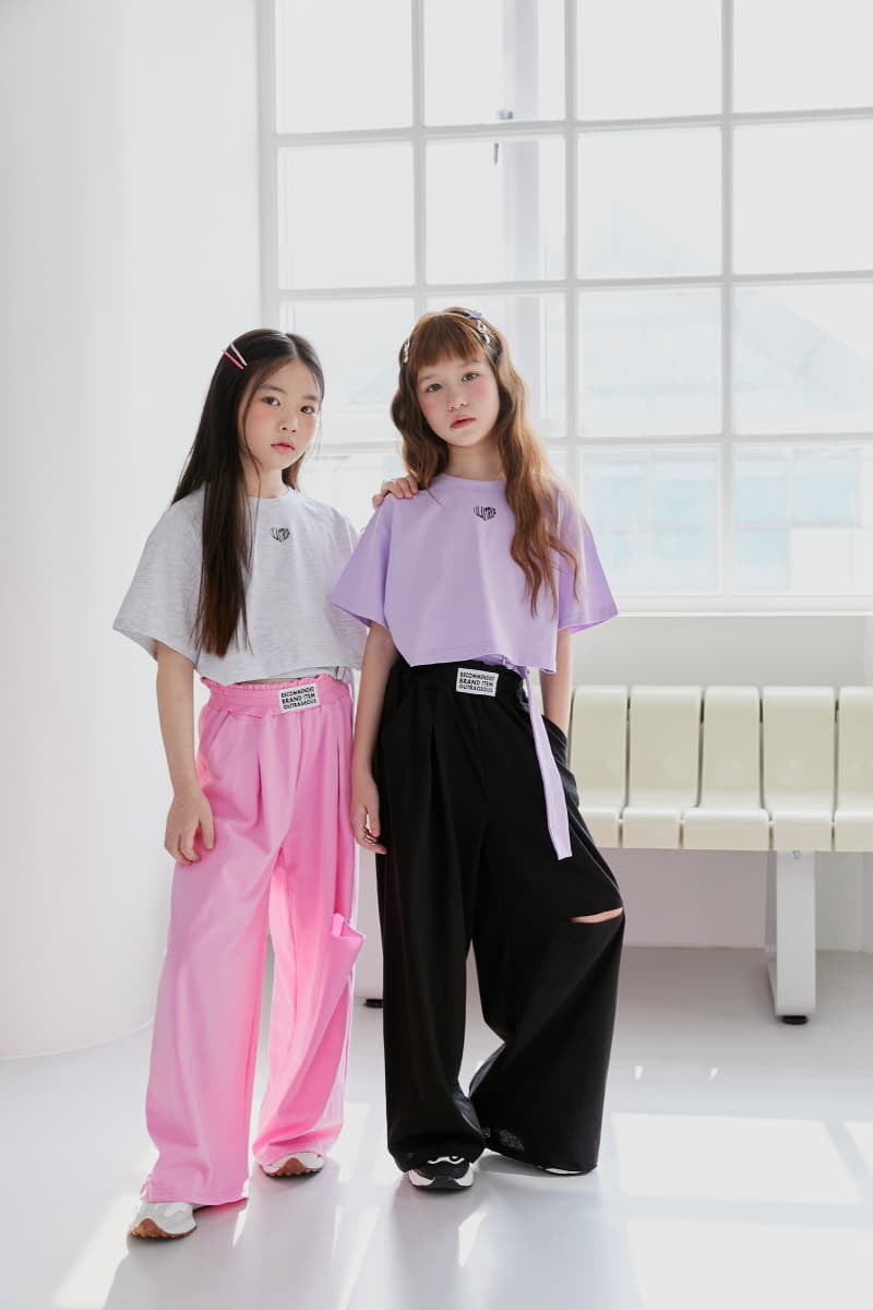 Lilas - Korean Children Fashion - #childrensboutique - One Top Pants