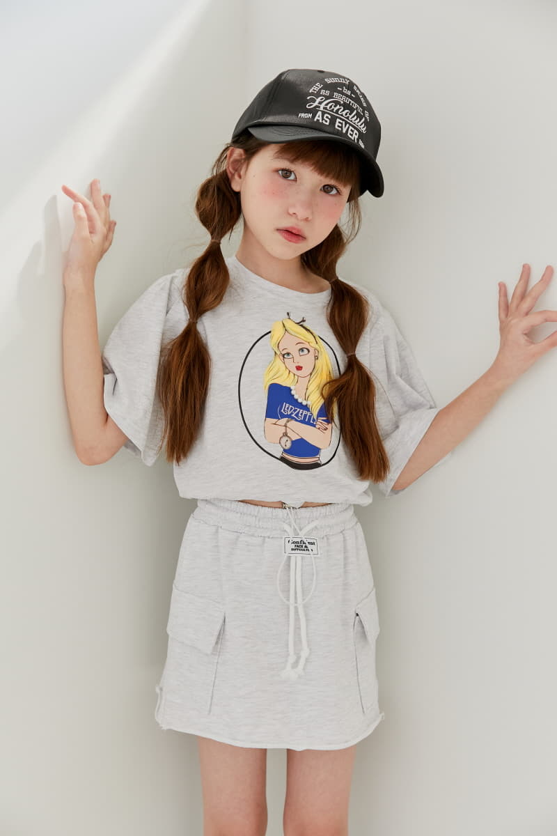 Lilas - Korean Children Fashion - #childofig - Chick Girl Crop Tee - 4