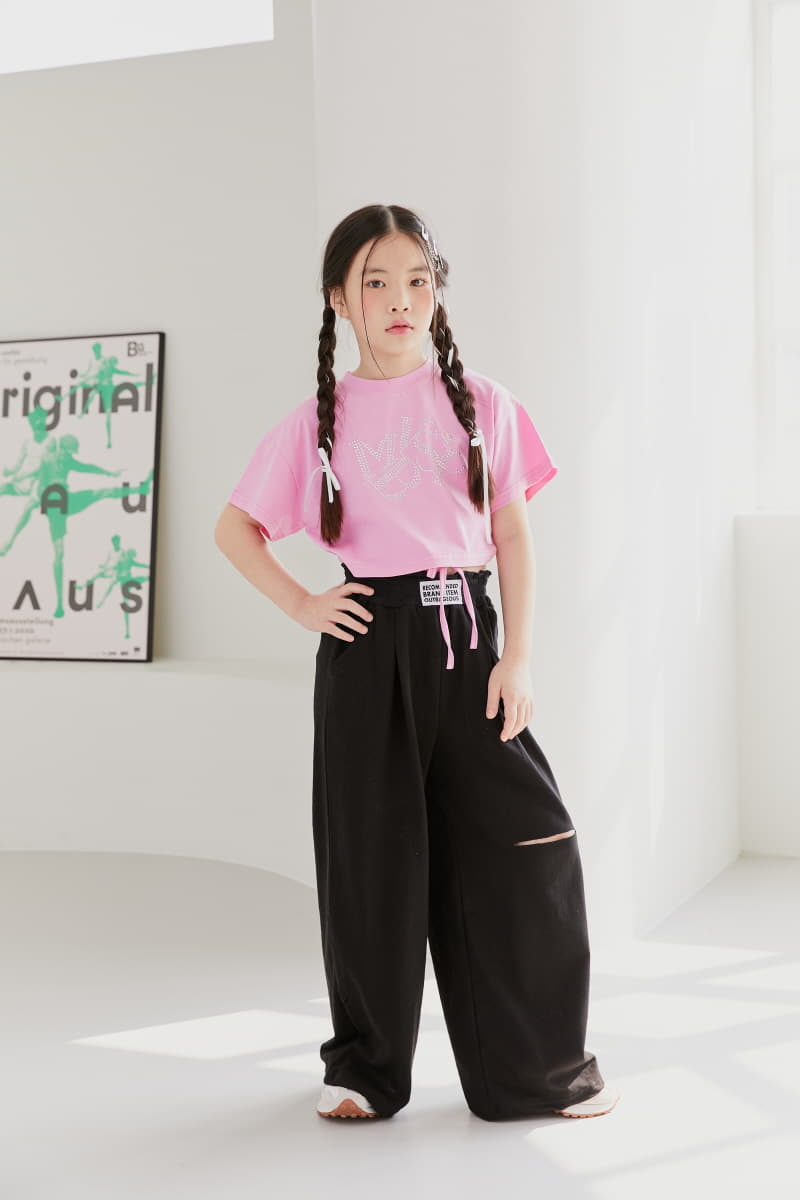 Lilas - Korean Children Fashion - #childrensboutique - Roran Crop Tee - 2