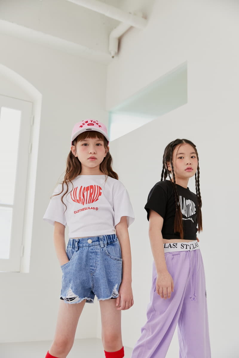 Lilas - Korean Children Fashion - #childrensboutique - Ribbon Crop Tee - 10