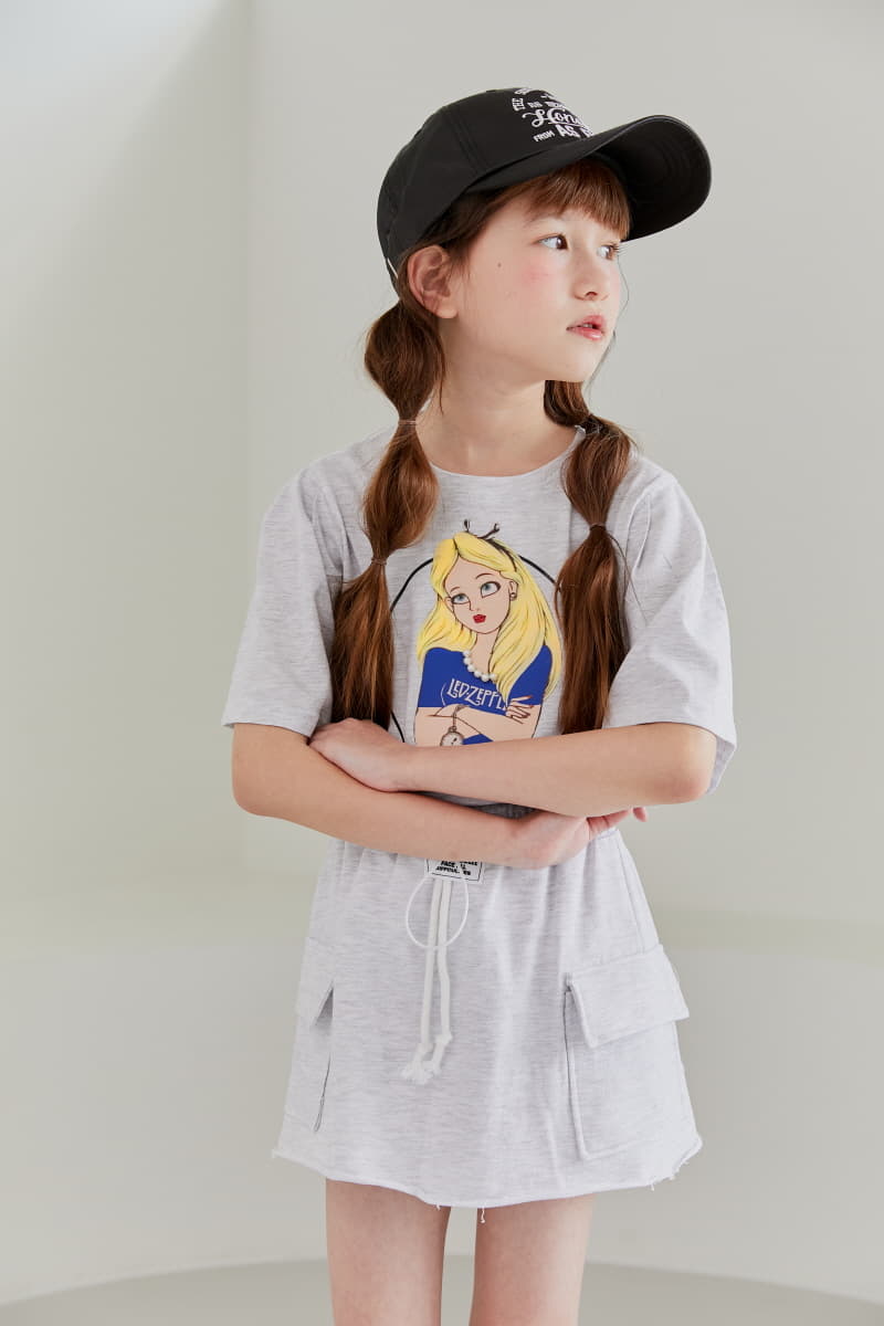 Lilas - Korean Children Fashion - #designkidswear - Chick Girl Crop Tee - 5
