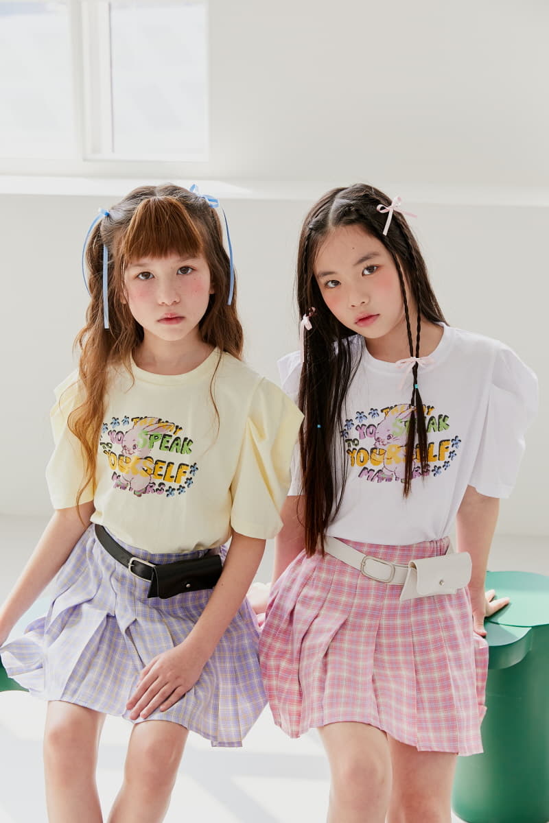 Lilas - Korean Children Fashion - #fashionkids - OMG Check Skirt - 10