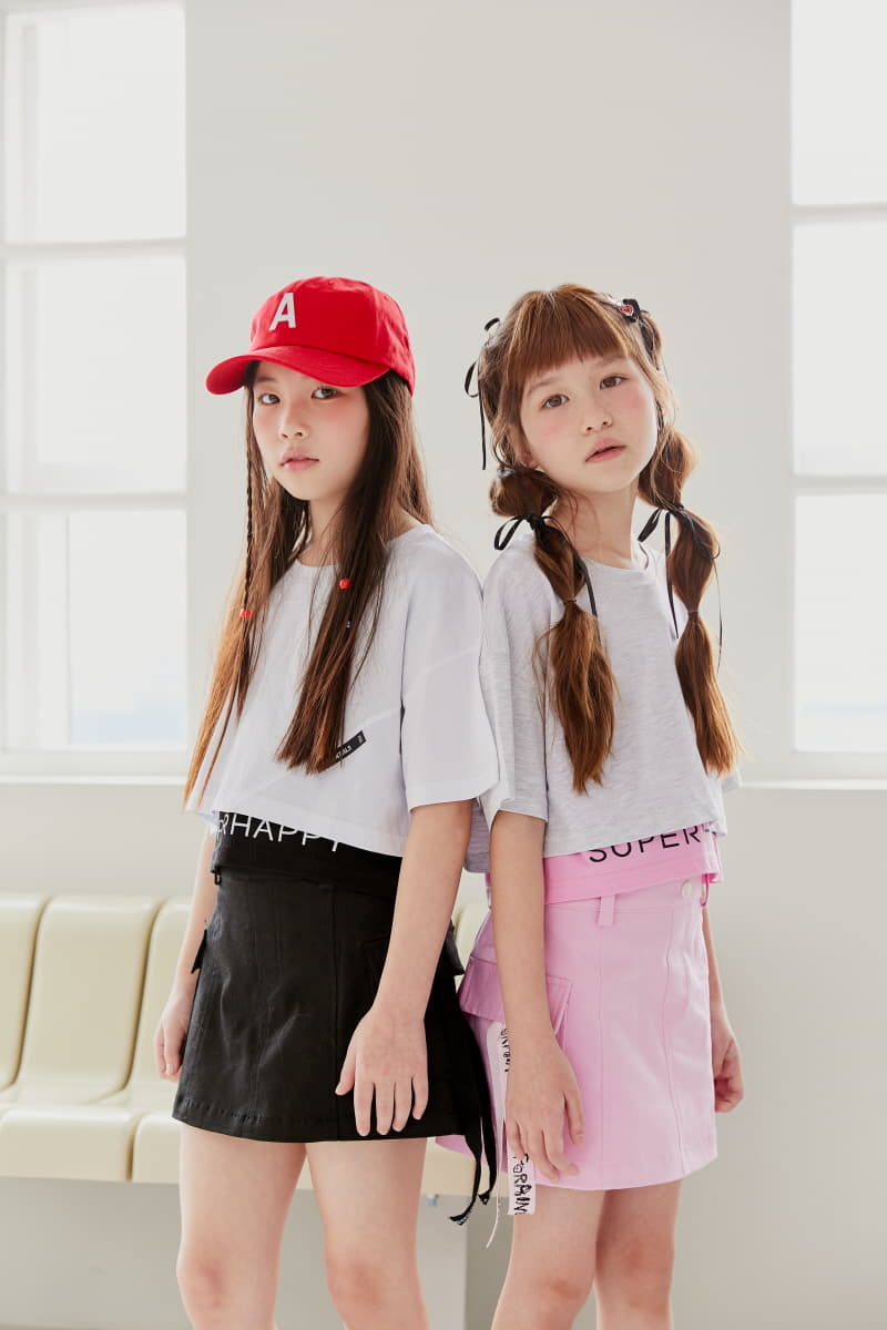 Lilas - Korean Children Fashion - #kidsstore - Crop Hollu Tee