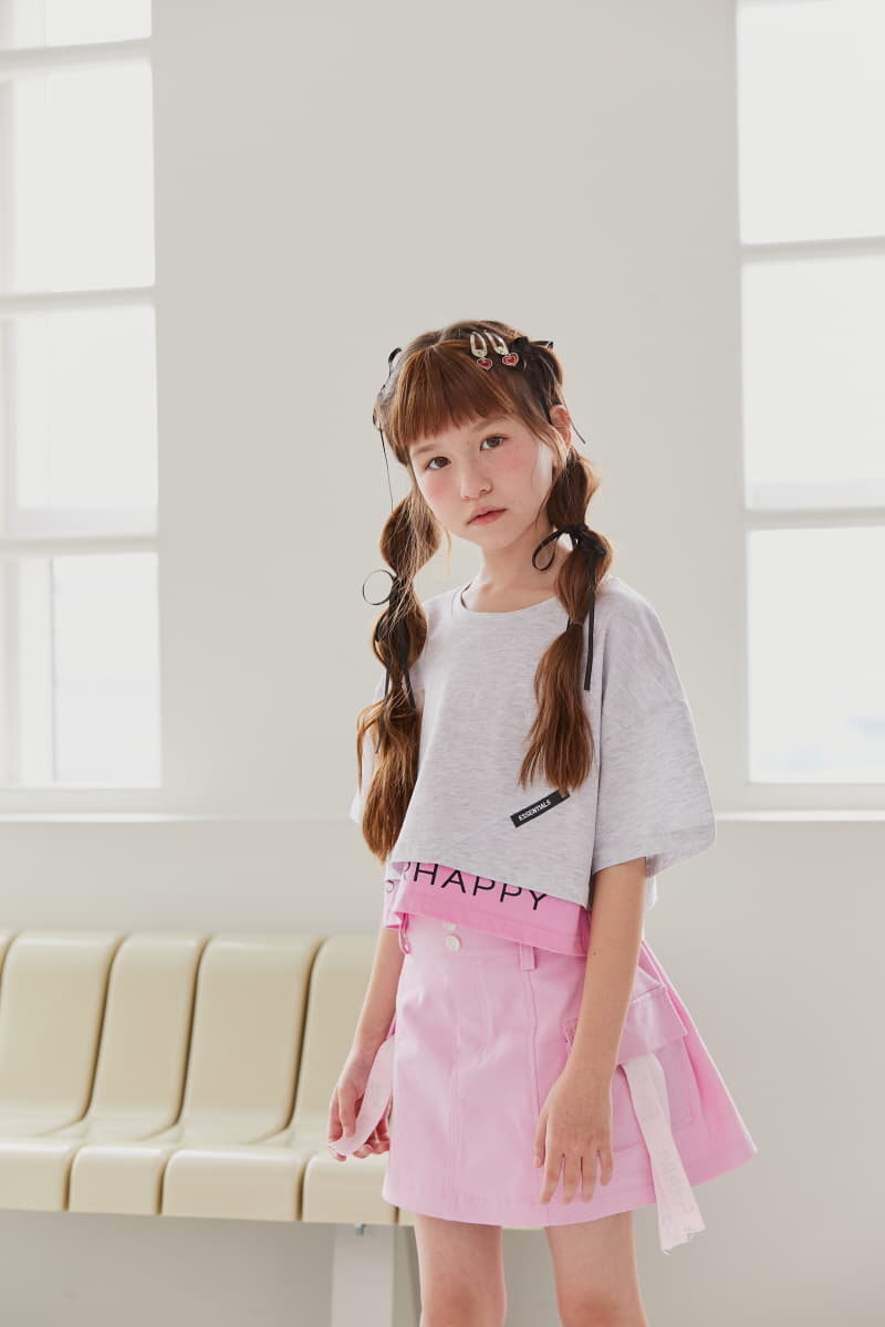 Lilas - Korean Children Fashion - #kidzfashiontrend - Crop Hollu Tee - 2