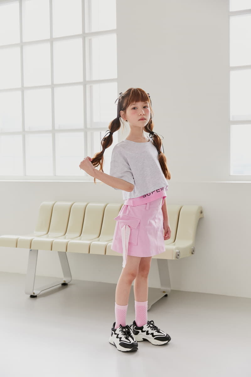Lilas - Korean Children Fashion - #Kfashion4kids - Crop Hollu Tee - 4