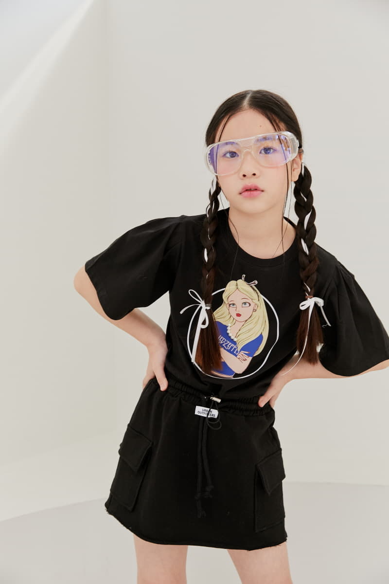 Lilas - Korean Children Fashion - #littlefashionista - Chick Girl Crop Tee - 12