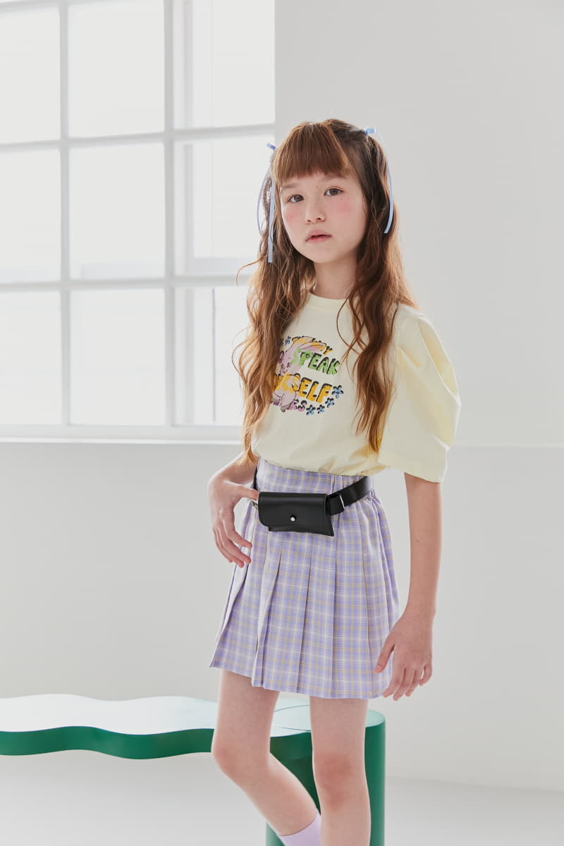 Lilas - Korean Children Fashion - #magicofchildhood - OMG Check Skirt - 2