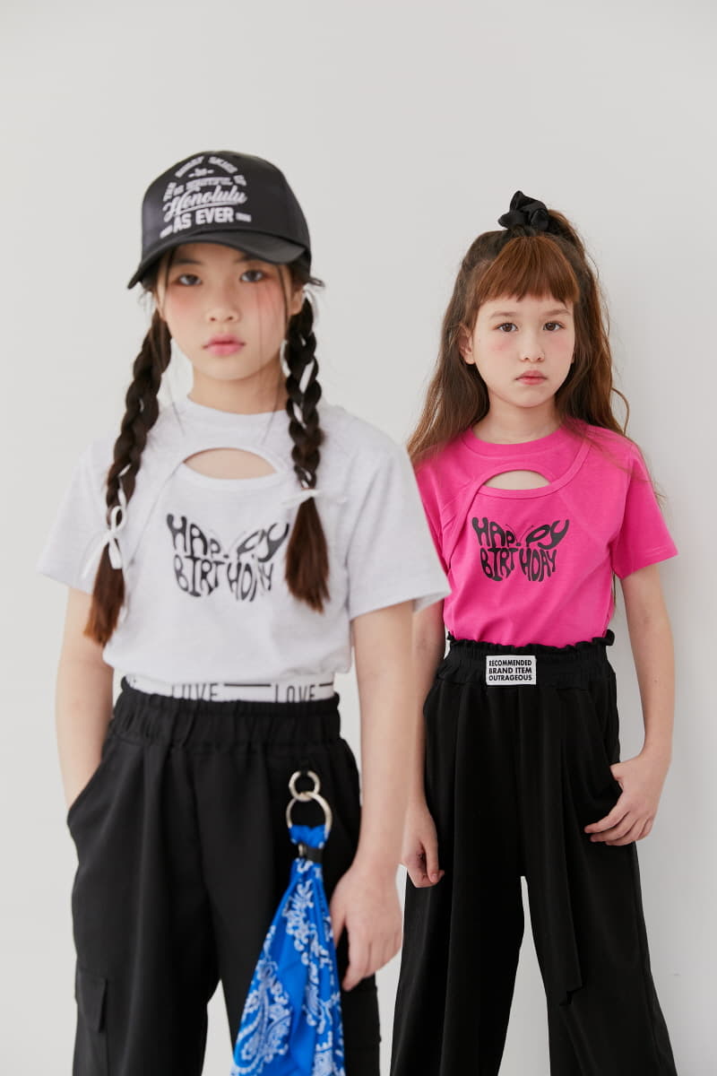 Lilas - Korean Children Fashion - #magicofchildhood - Cross Tee - 7