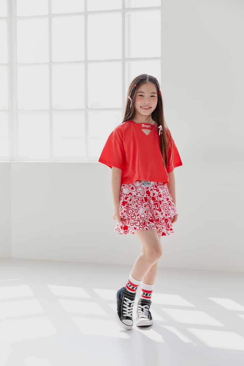 Lilas - Korean Children Fashion - #prettylittlegirls - Cross V Neck Tee - 9
