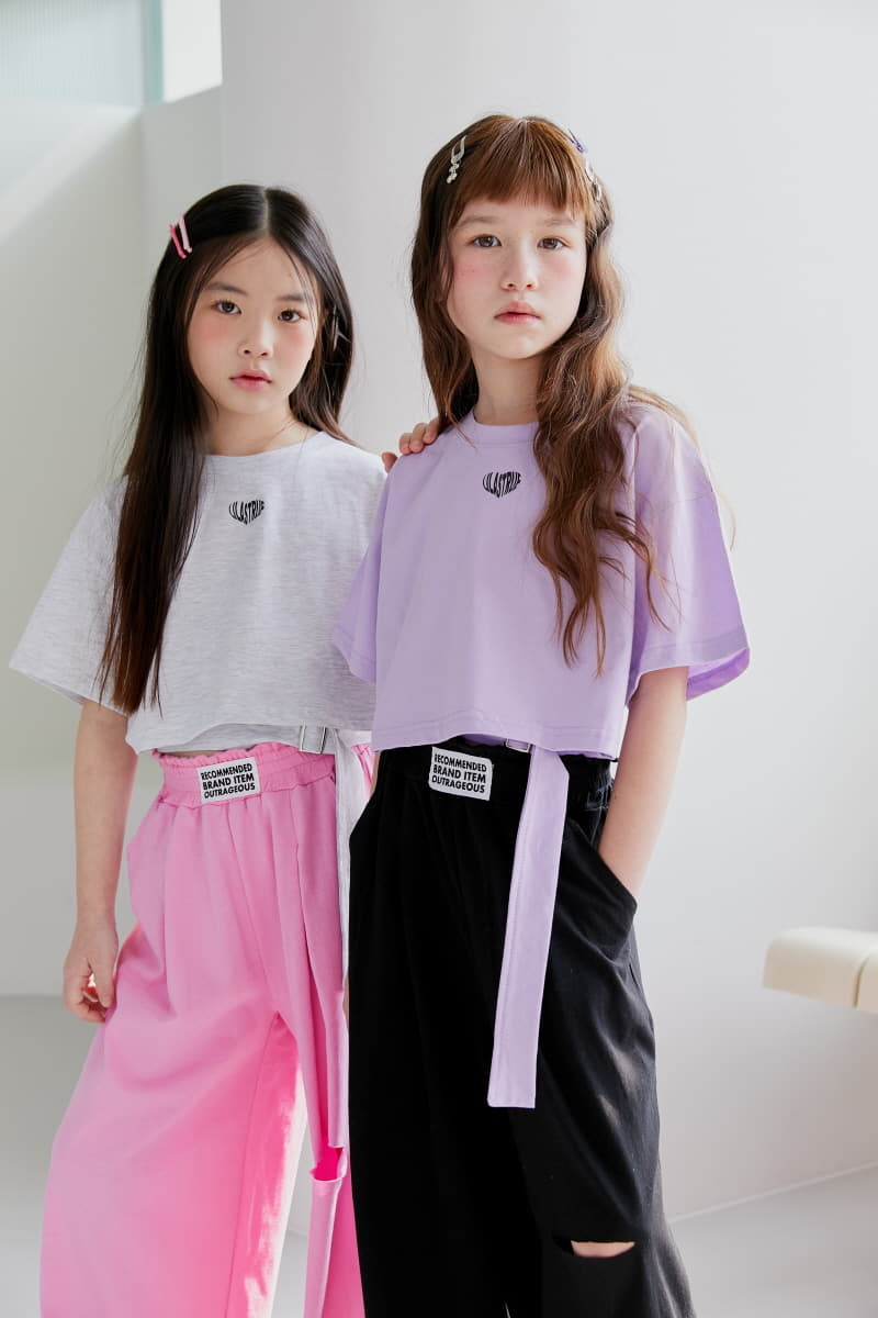 Lilas - Korean Children Fashion - #stylishchildhood - Icon Buckle Tee - 9