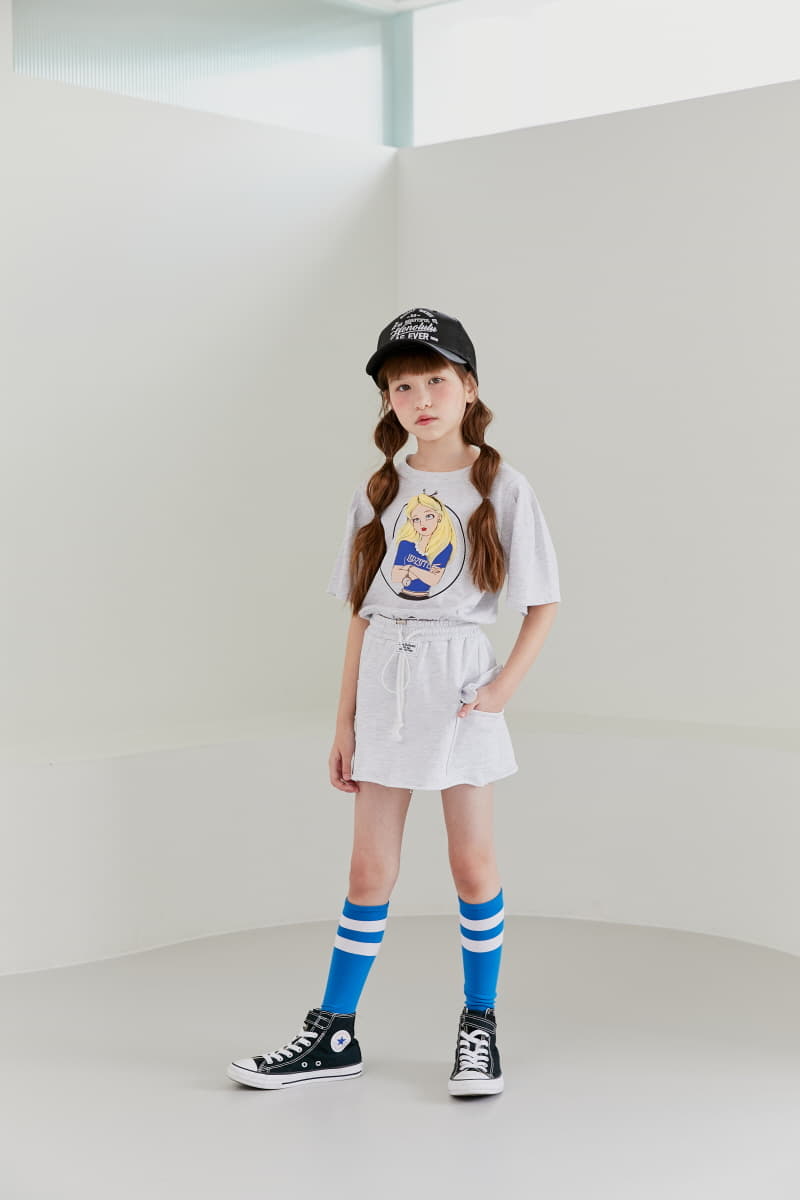 Lilas - Korean Children Fashion - #stylishchildhood - Chick Girl Crop Tee - 2
