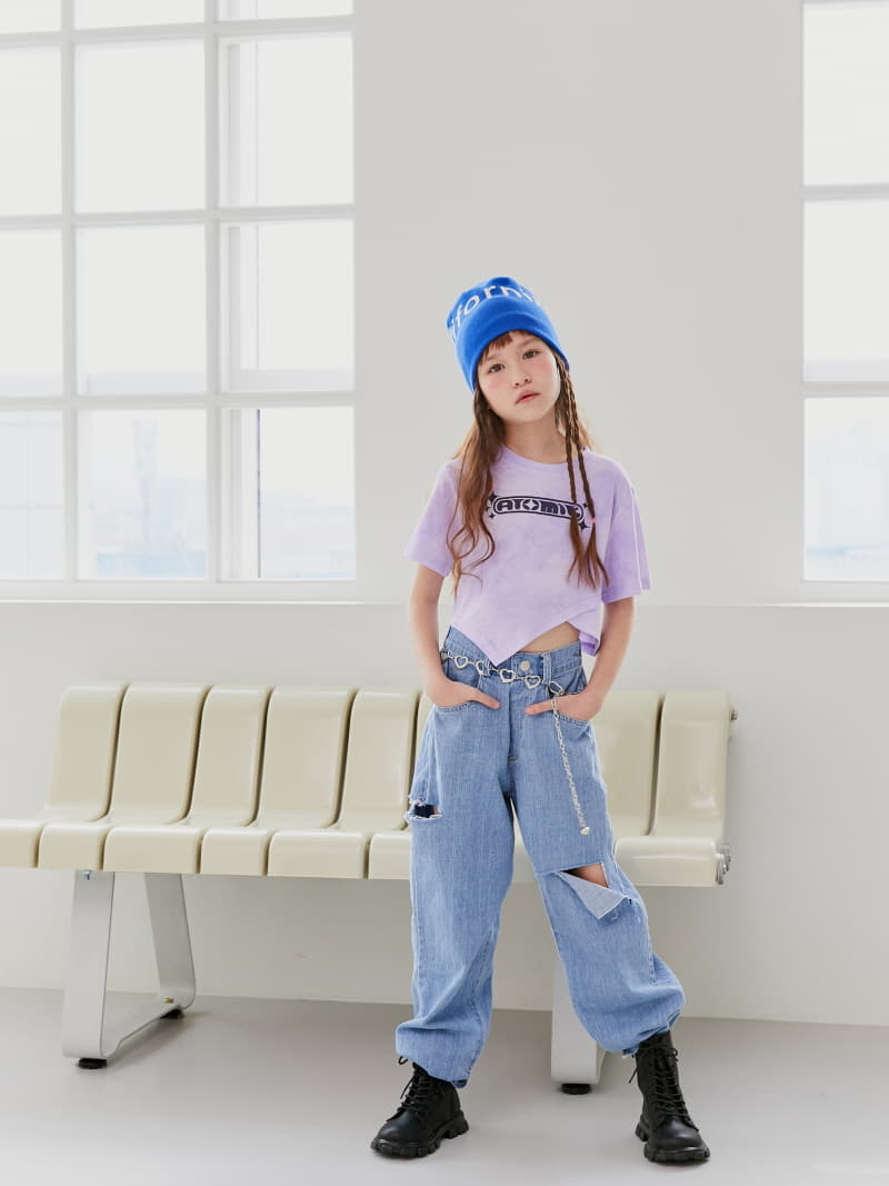 Lilas - Korean Children Fashion - #toddlerclothing - Olly Unbal Tee - 2